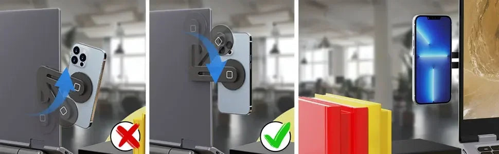 Magnetic Laptop Phone Holder for iPhone 12/13/14/15/16/17 Series