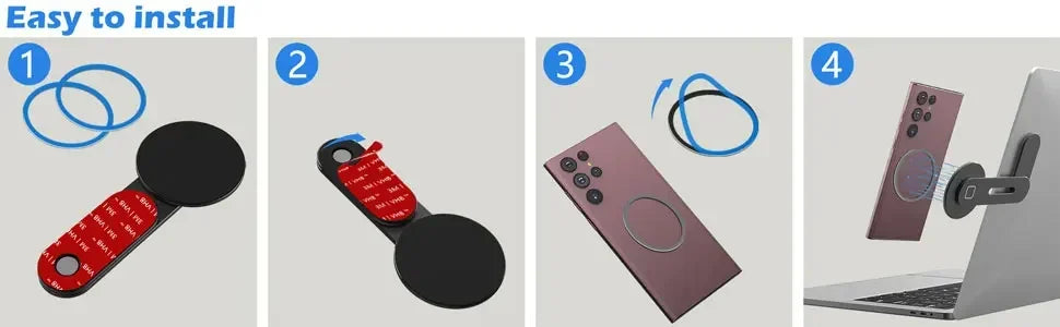 Magnetic Laptop Phone Holder for iPhone 12/13/14/15/16/17 Series