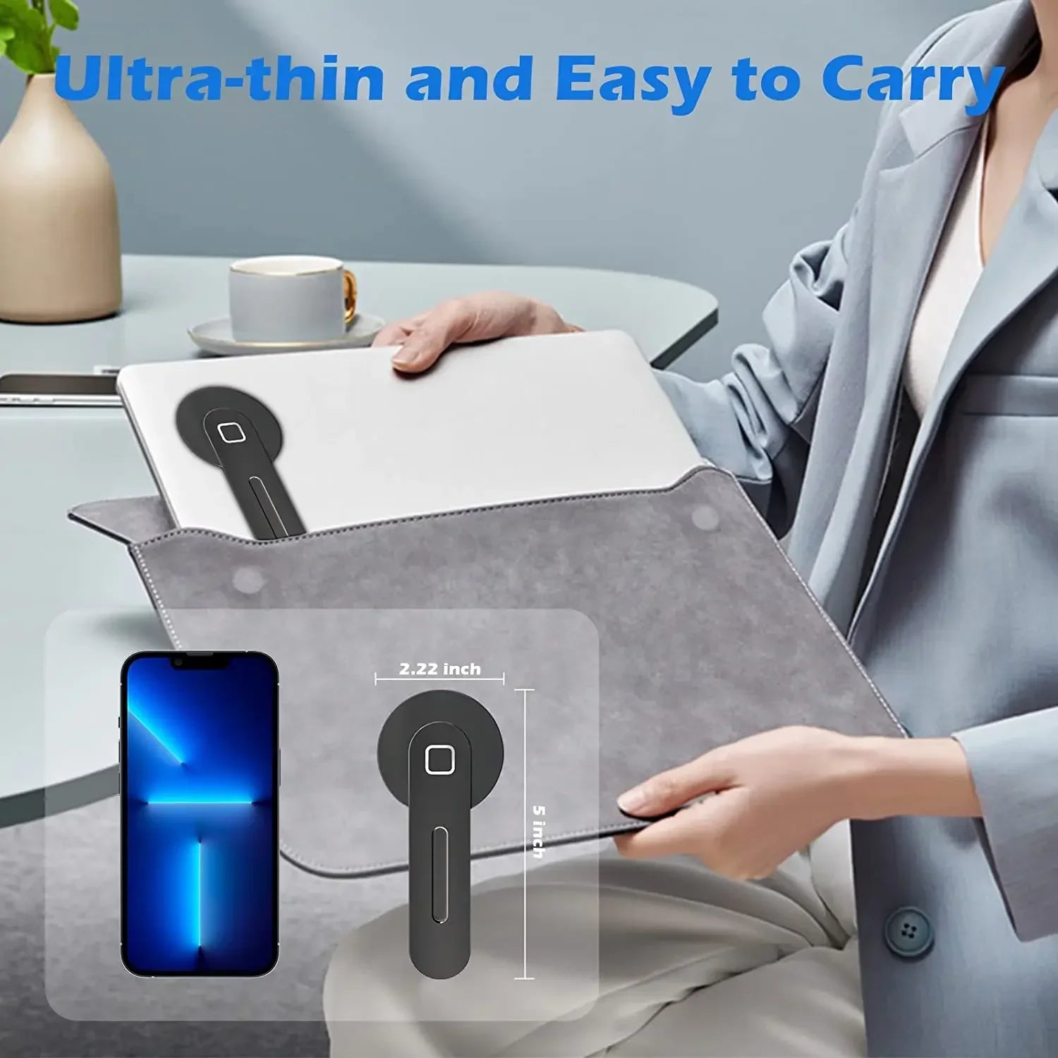 Magnetic Laptop Phone Holder for iPhone 12/13/14/15/16/17 Series