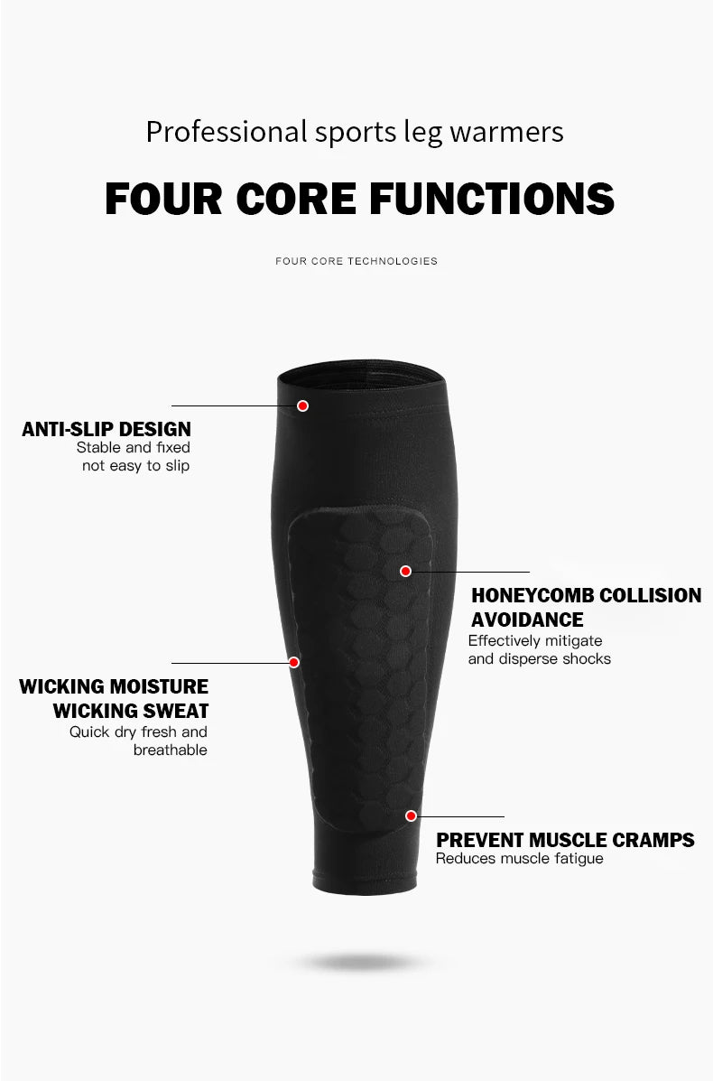 Football Shin Guard Compression Sleeves