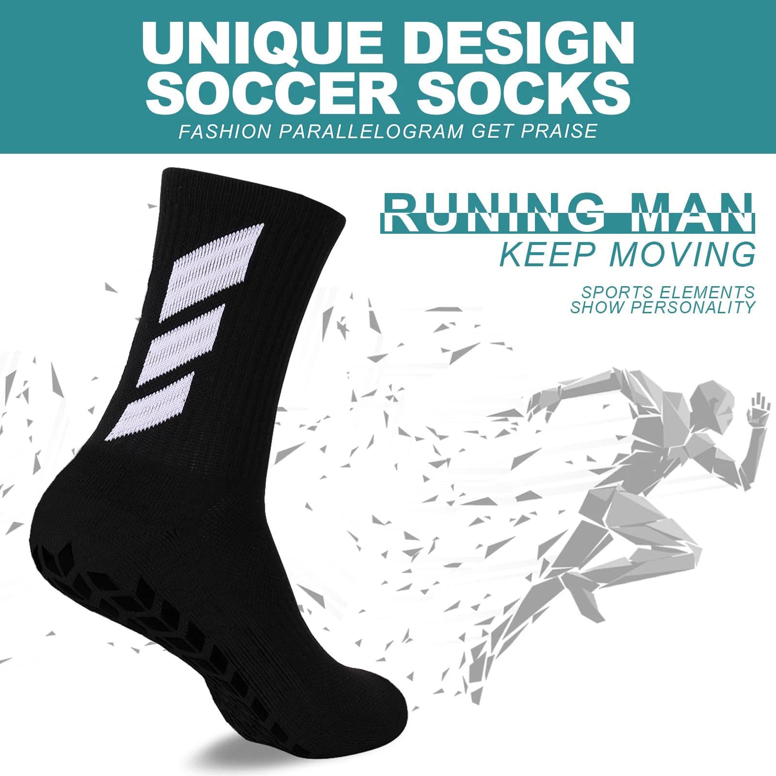 Anti-Slip Football Grip Socks